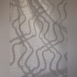 Threshold Sheery White Curtains with Pattern